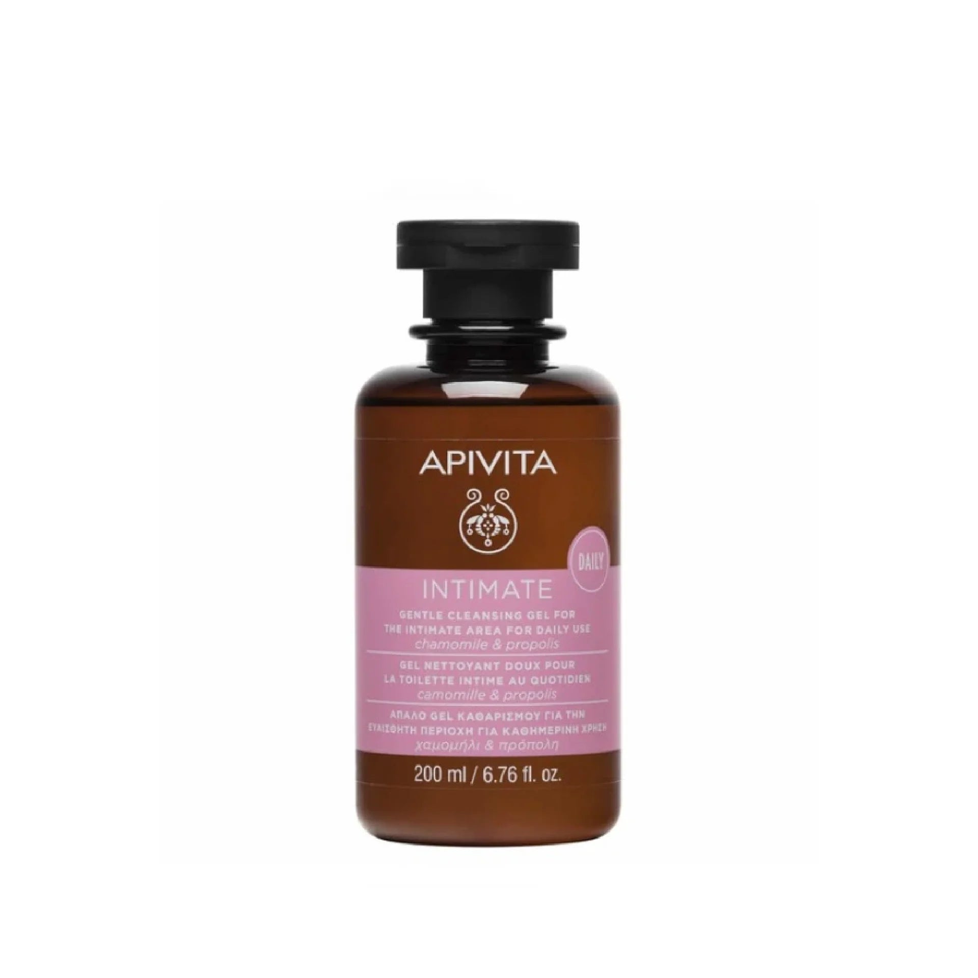 Apivita Daily Gentle Cleansing Gel for the Intimate Area with Propolis and Organic Chamomile, 200ml.