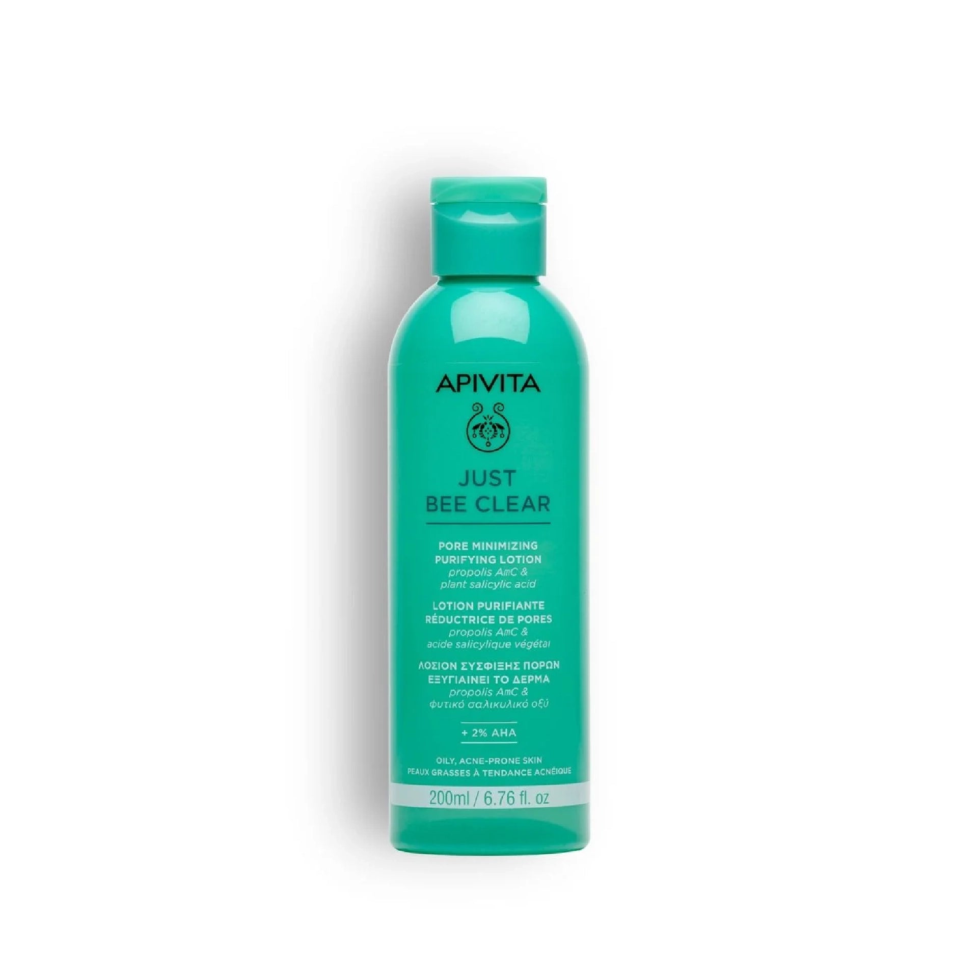 Apivita Just Bee Clear Pore Minimizing Purifying Lotion - pore-refining and mattifying toner for oily skin.
