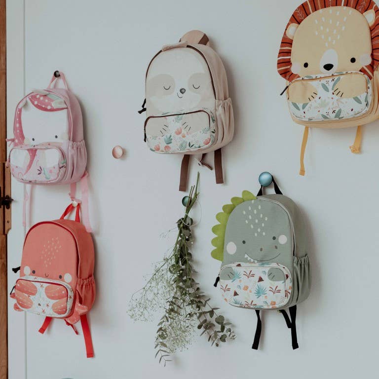 Large A4 backpack - Cracky the Dinosaur