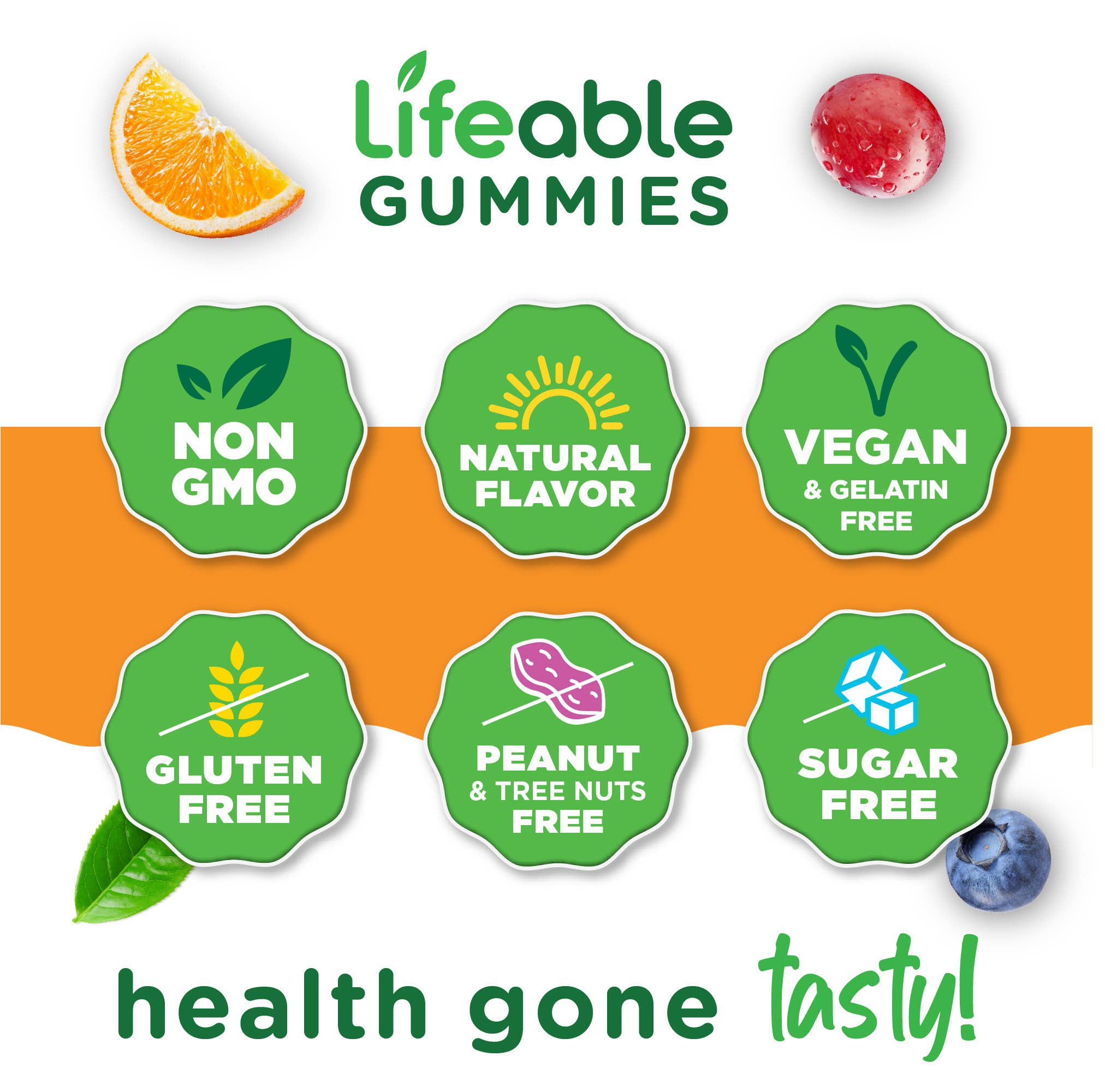 Lifeable - Sugar Free Elderberry Gummies 60 ct
