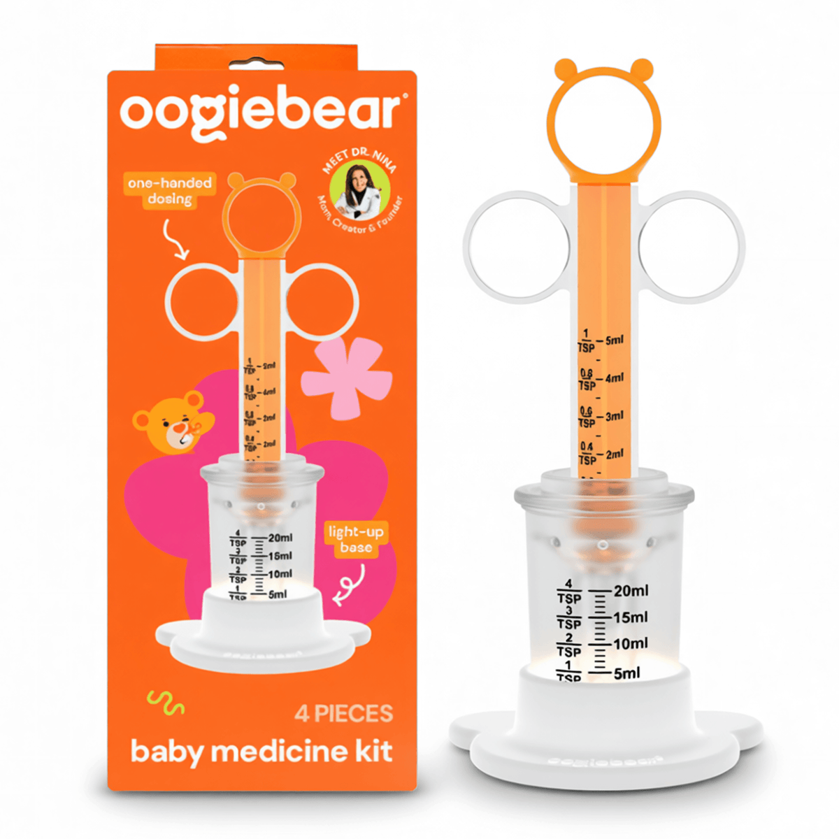 Oogiebear light-up baby medicine kit (4-piece)