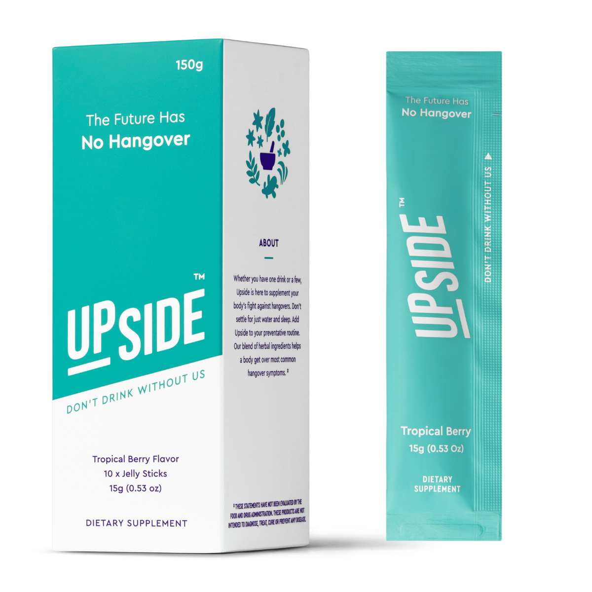 UPSIDE Before Drinking Hangover Sticks - Box Set (10-Pack)