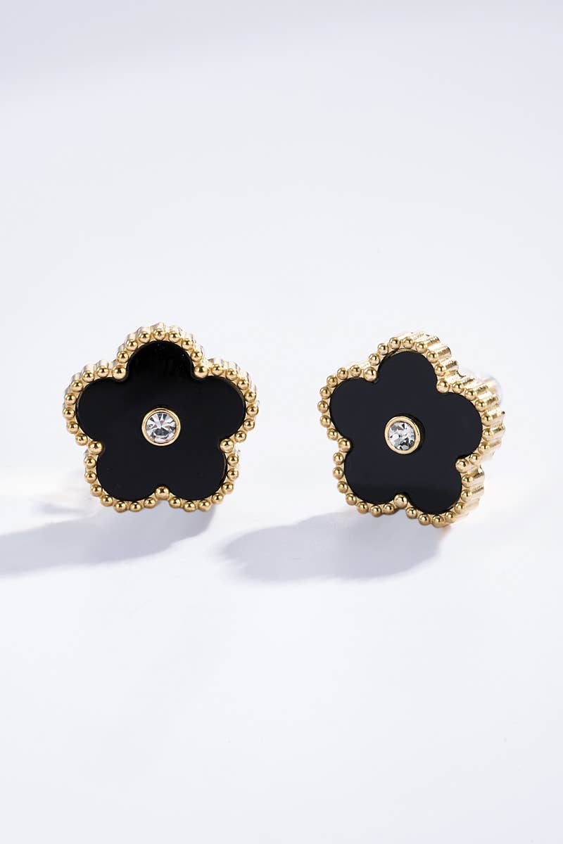 Stainless steel earrings 124AQ335: Gold