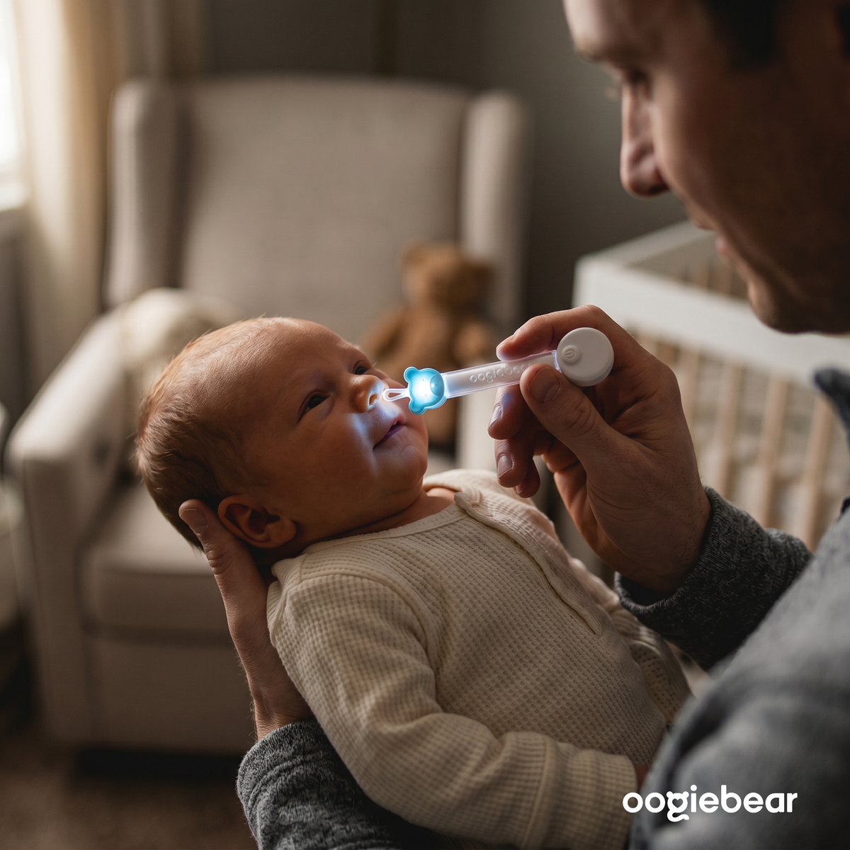Oogiebear booger picker with a LED light