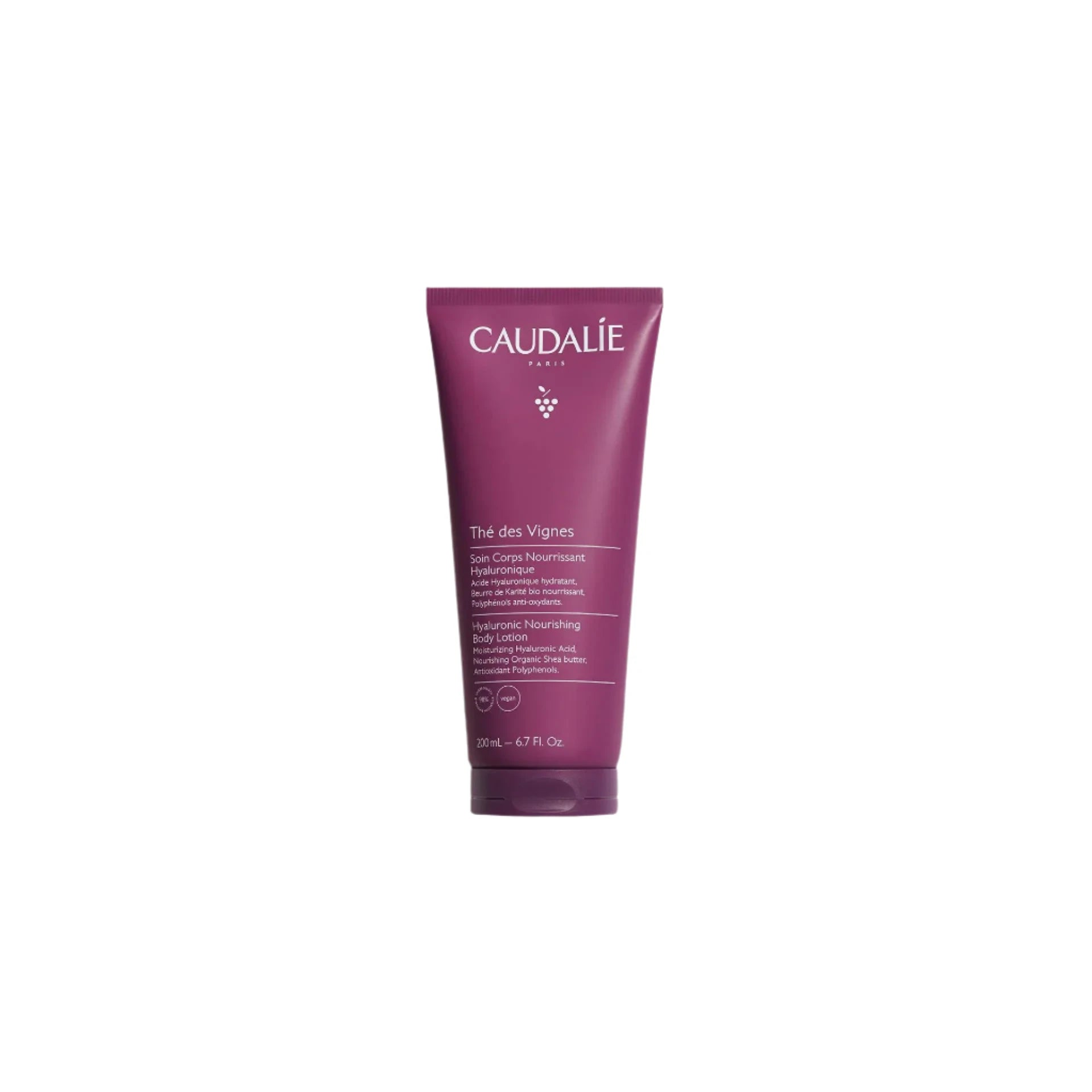 Caudalie Hyaluronic Nourishing Body Lotion Thé des Vignes perfect for daily hydration and silky-smooth skin.
