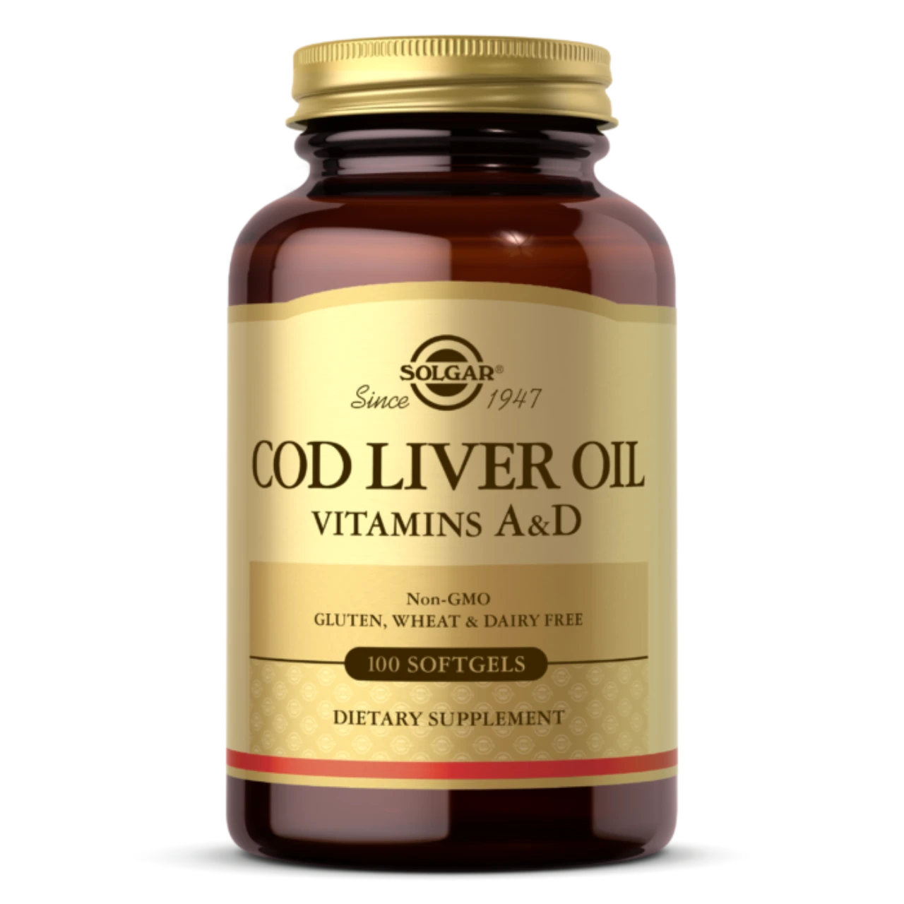 Solgar Cod Liver Oil supplement bottle