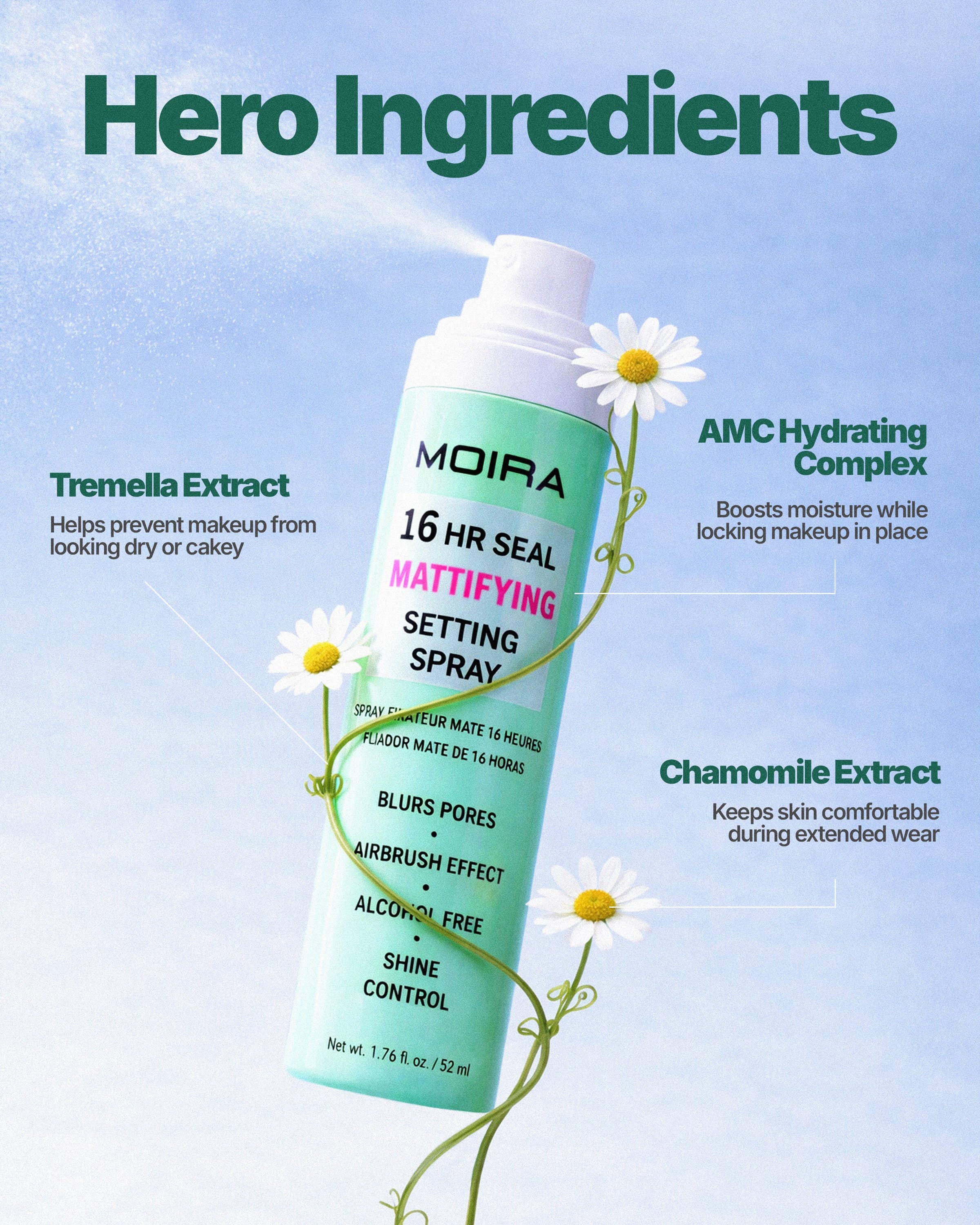 16HR Seal Mattifying Setting Spray