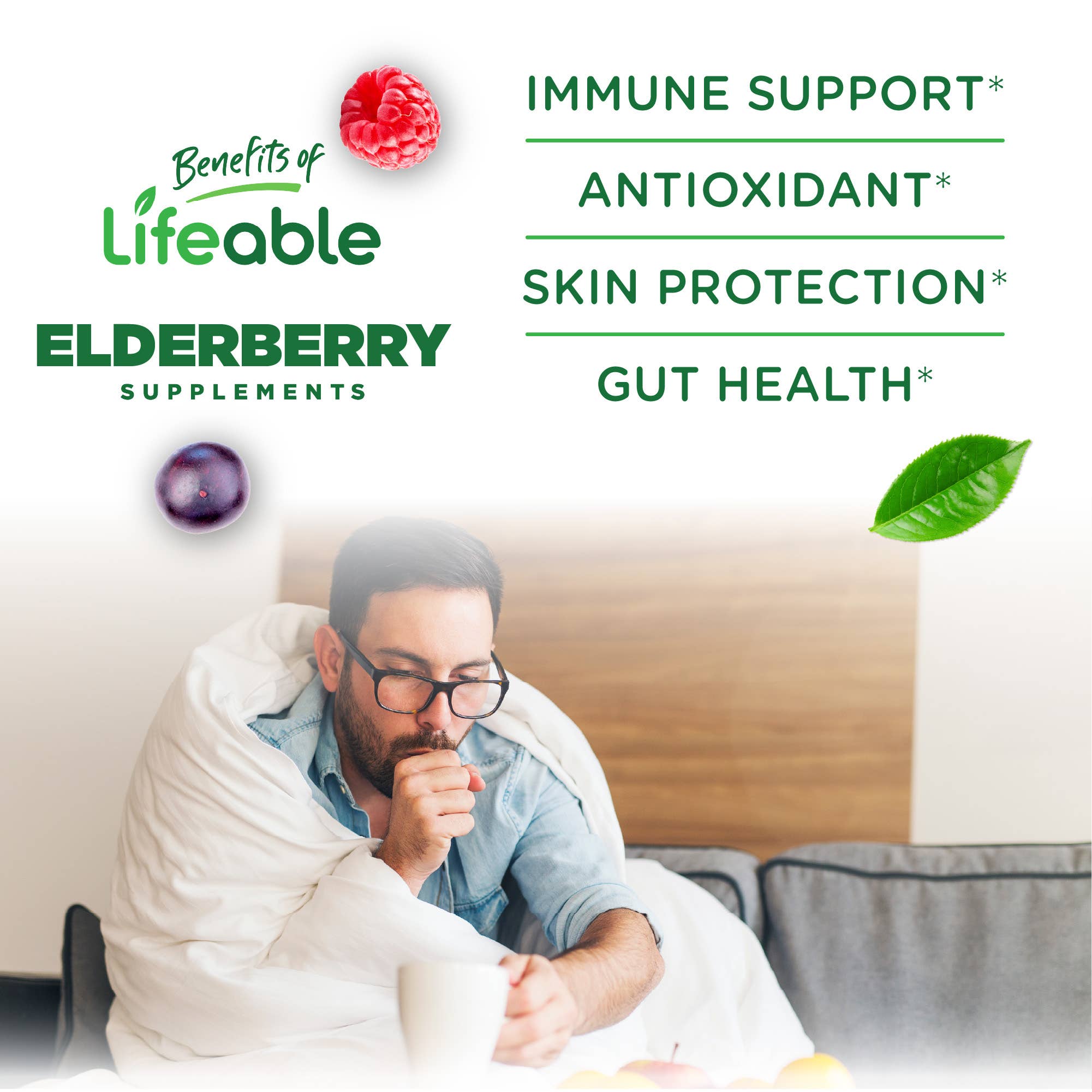Lifeable - Sugar Free Elderberry Gummies 60 ct