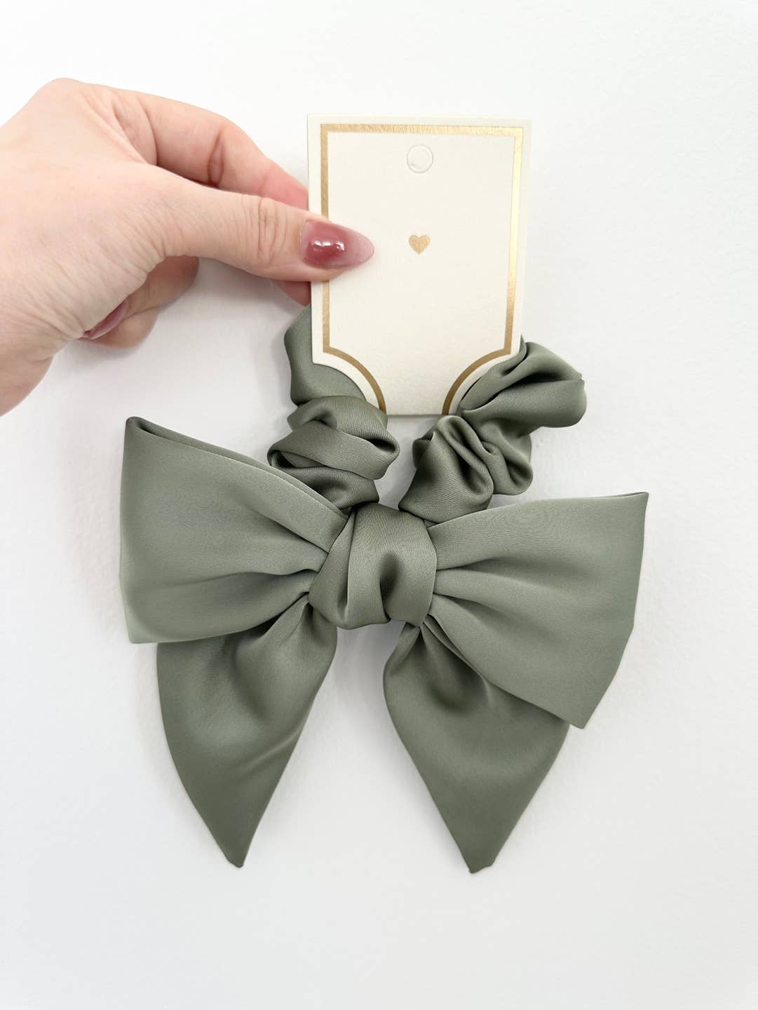Elegant Satin Bow Scrunchies / Hair Tie - GENESIS