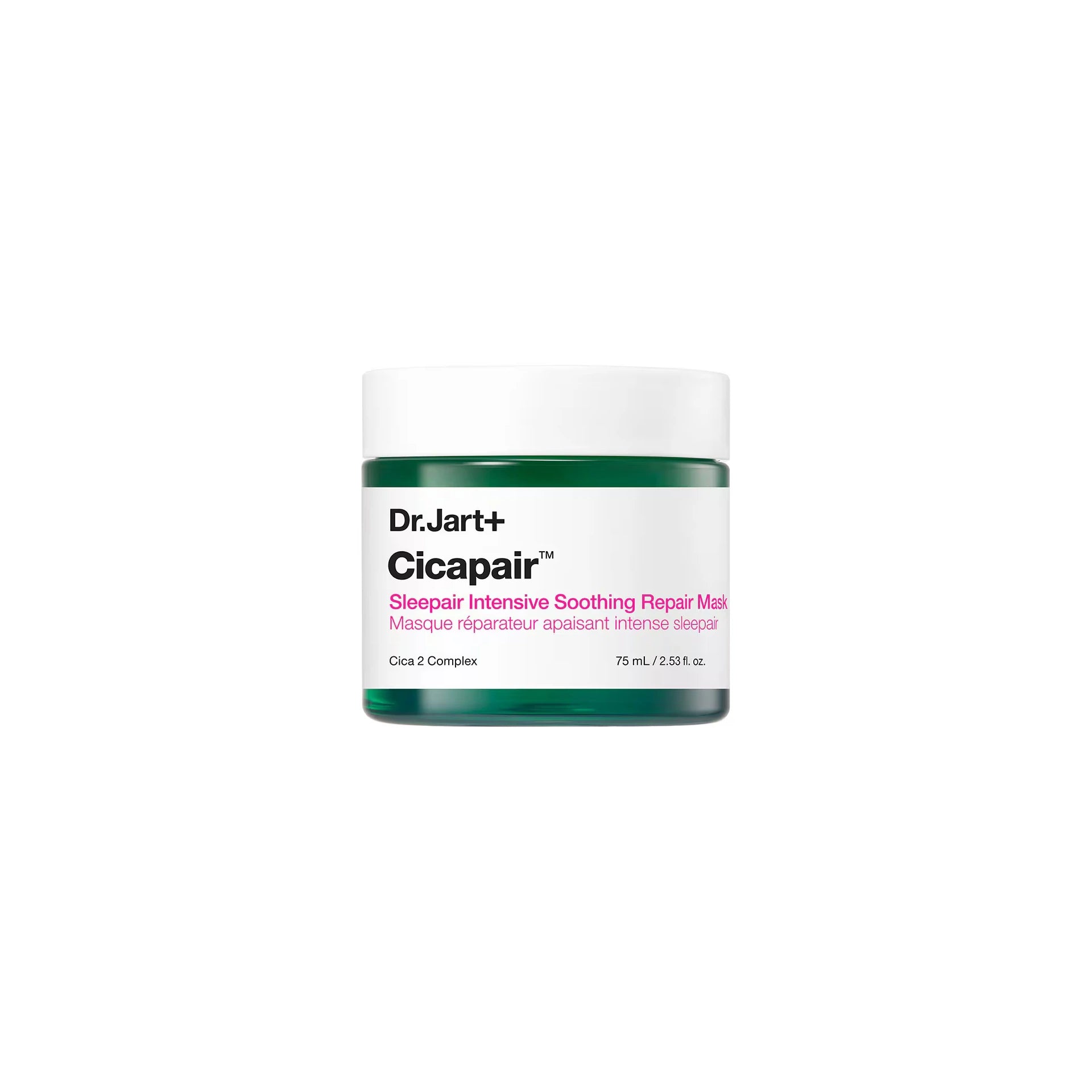 Dr. Jart+ Cicapair™ Sleepair Intensive Soothing Repair Mask – Overnight gel mask with Centella Asiatica, Peptides & Allantoin for redness relief and overnight hydration.