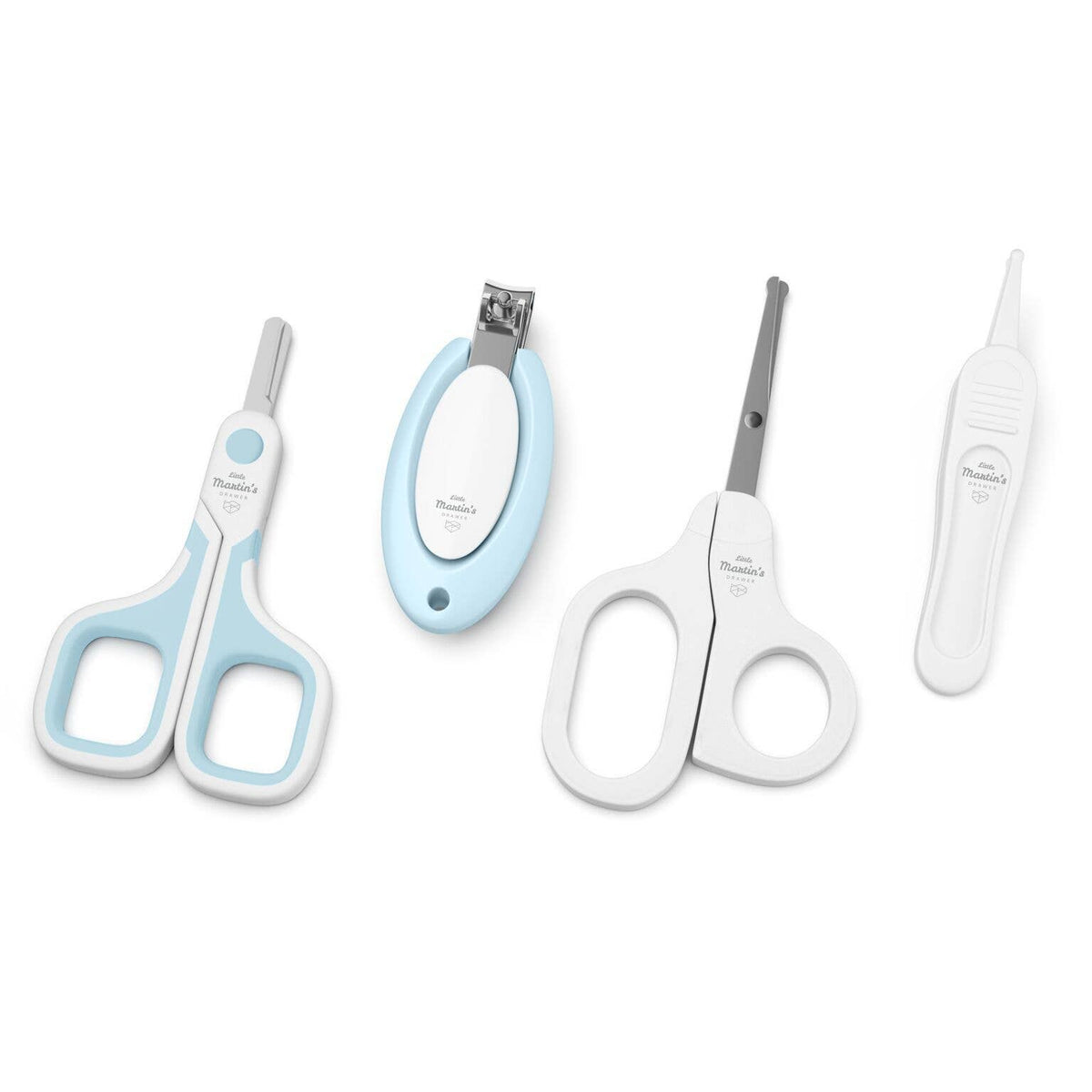 Nail Care Kit (1 Clipper, 2 Scissors, 1 Tweezer): Blue