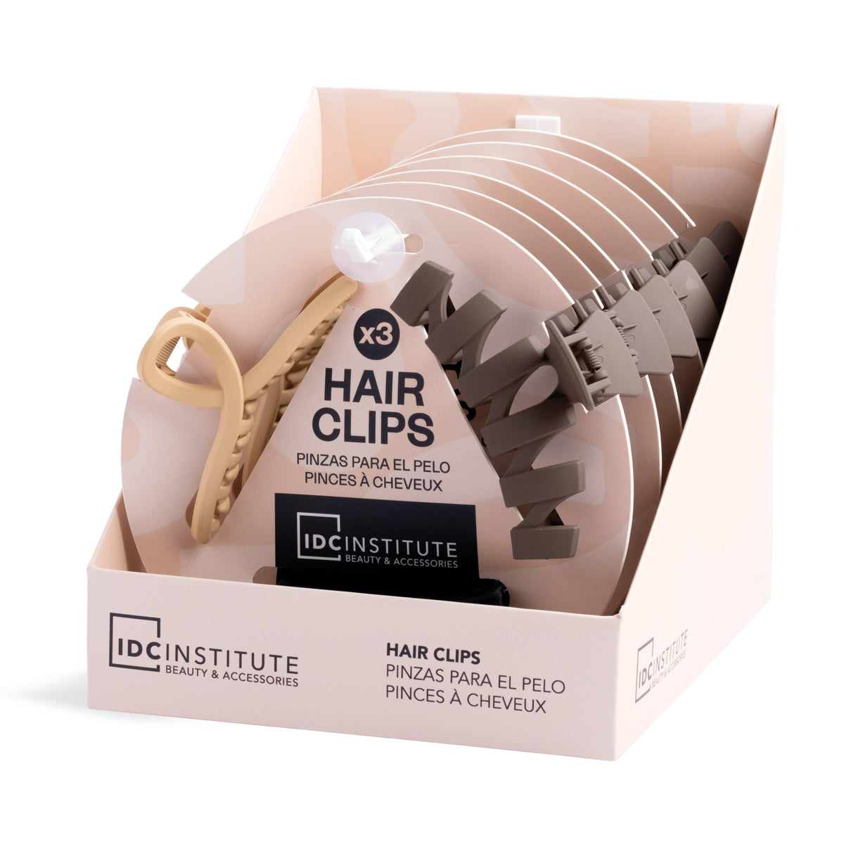 IDC INSTITUTE 3x MATTE HAIR CLIPS