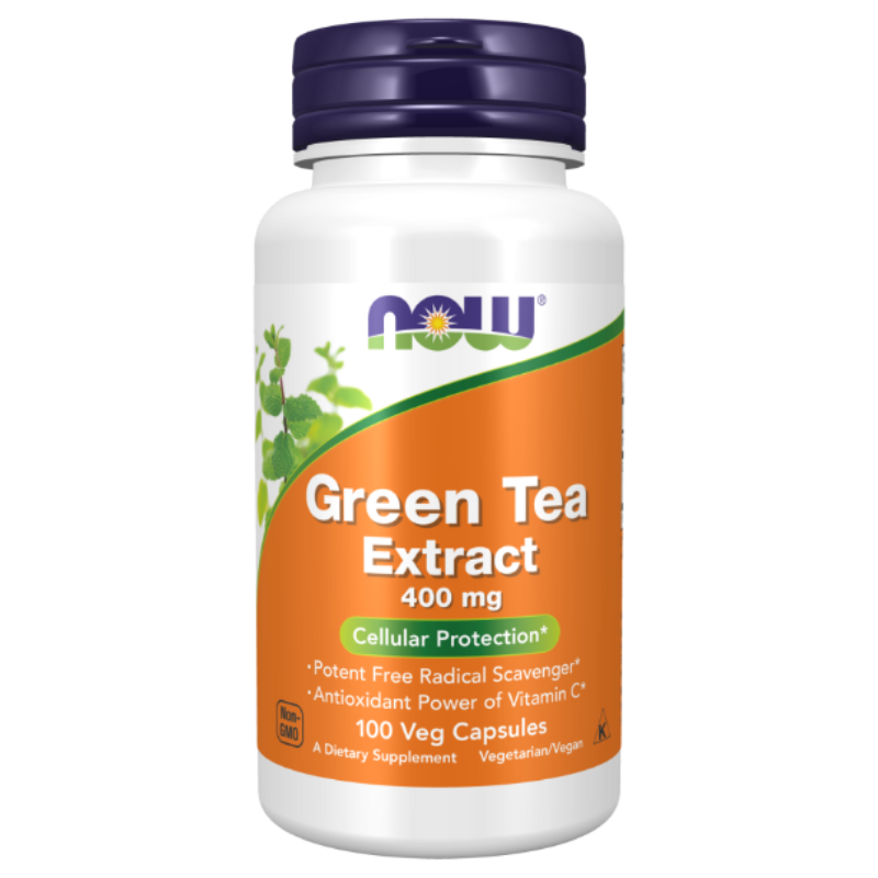 NOW Foods Green Tea Extract 400 mg Veg Capsules - Potent antioxidant support.