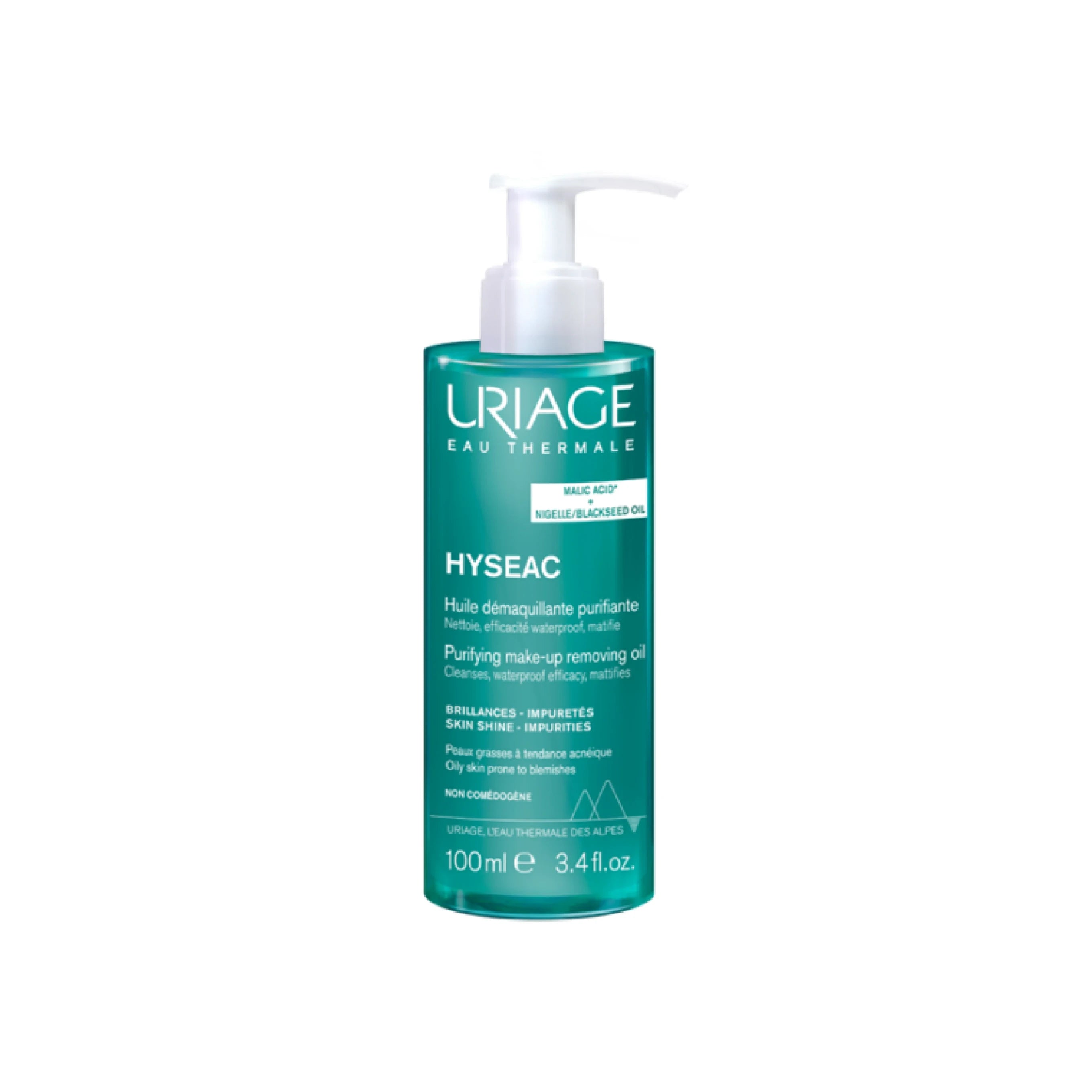 Uriage Hyséac Purifying Oil for oily and acne-prone skin cleansing.