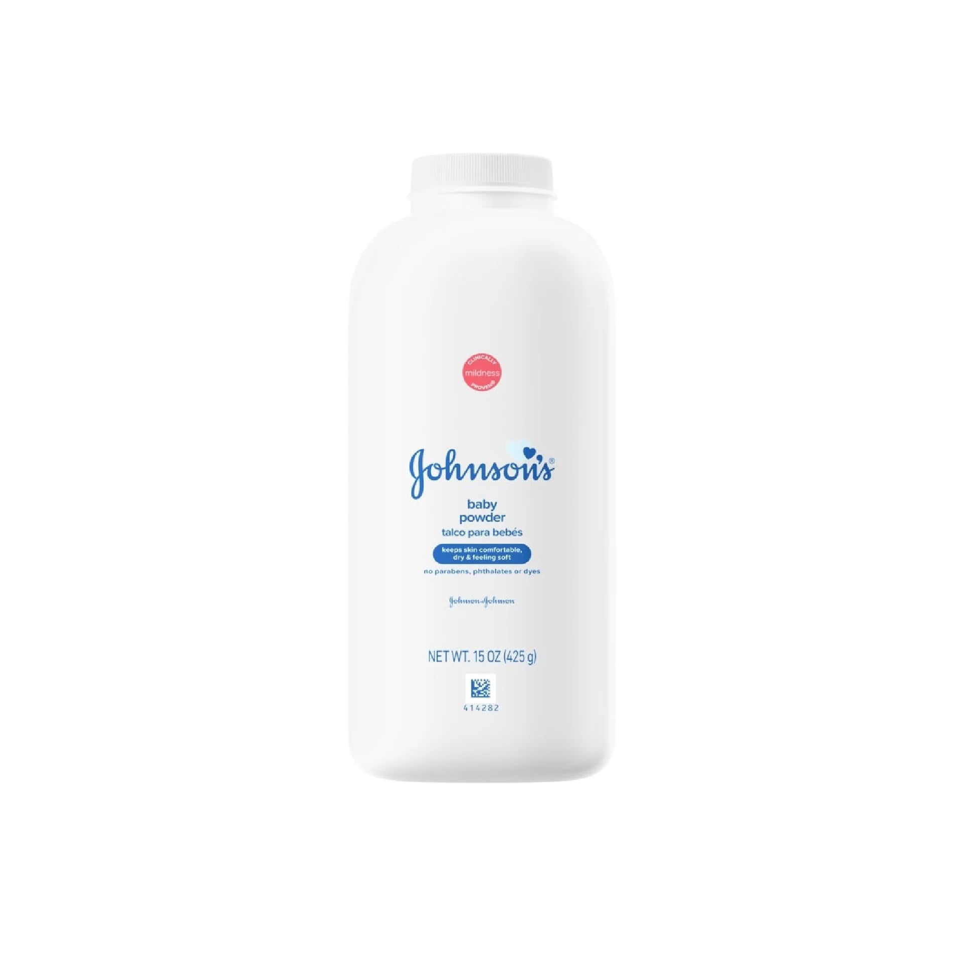Johnson’s Baby Powder for soft and dry skin protection.