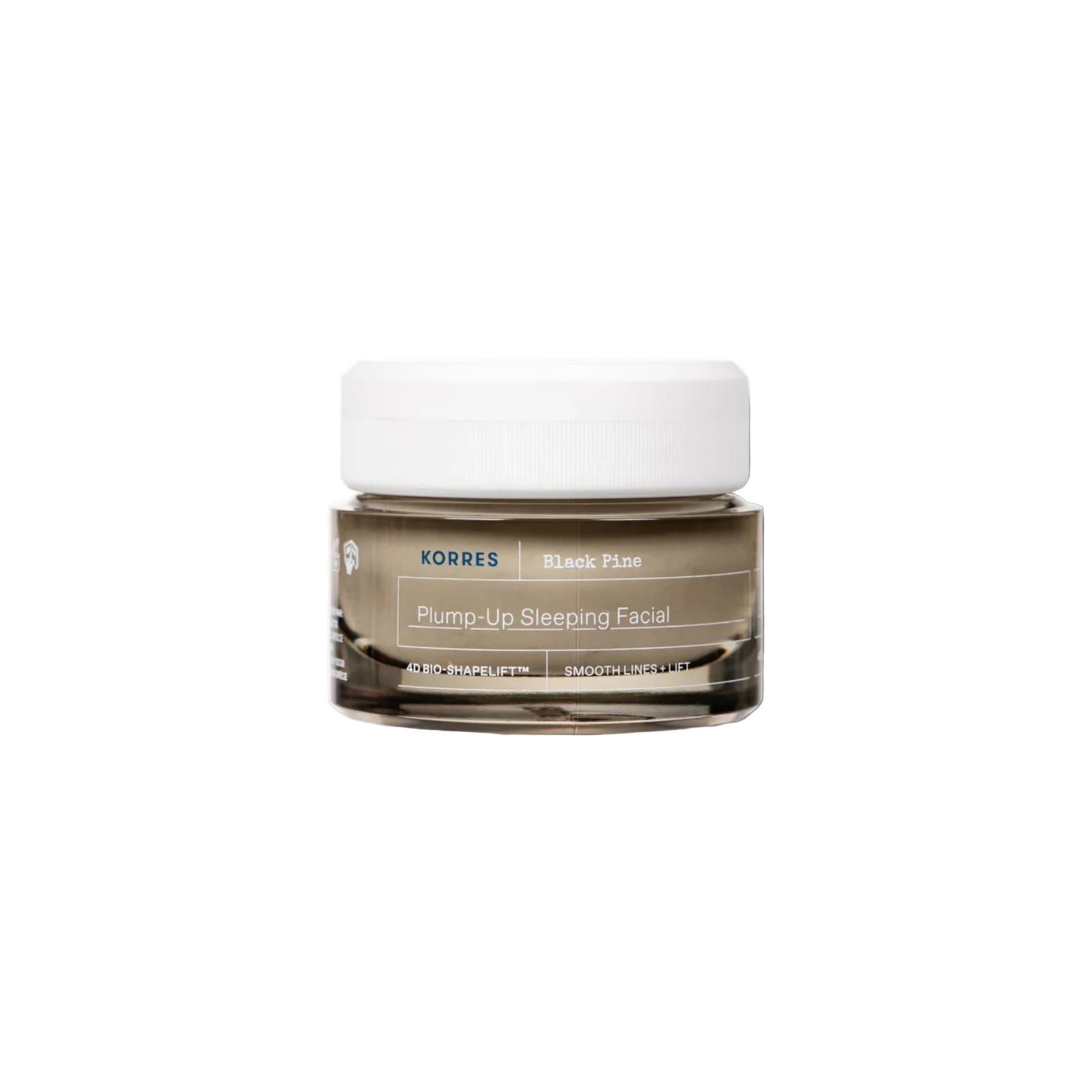 Korres Black Pine Plump-Up Sleeping Facial overnight lifting and firming treatment.