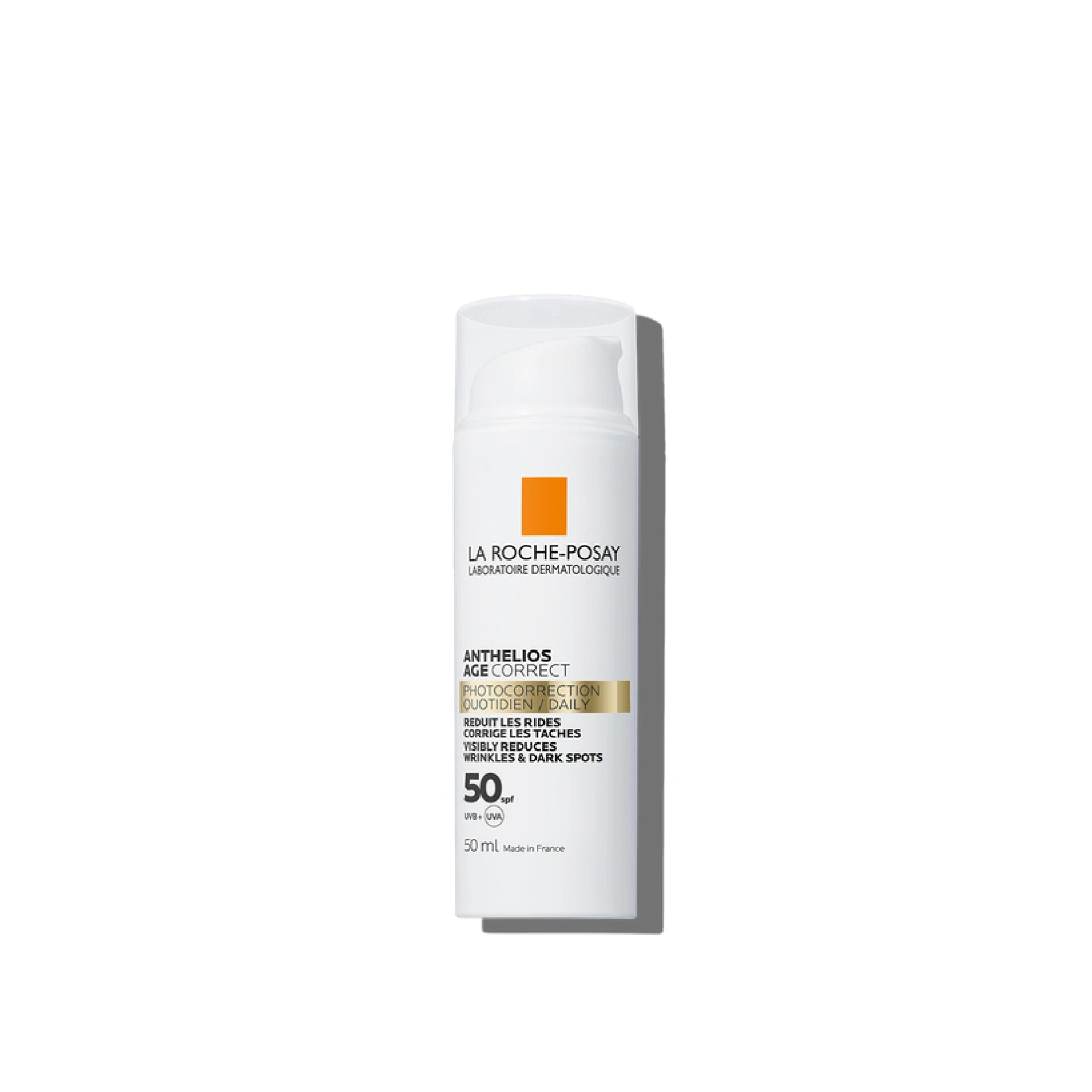 La Roche-Posay Anthelios Age Correct SPF 50 – Daily Anti-Ageing Sunscreen with Hyaluronic Acid and Niacinamide
