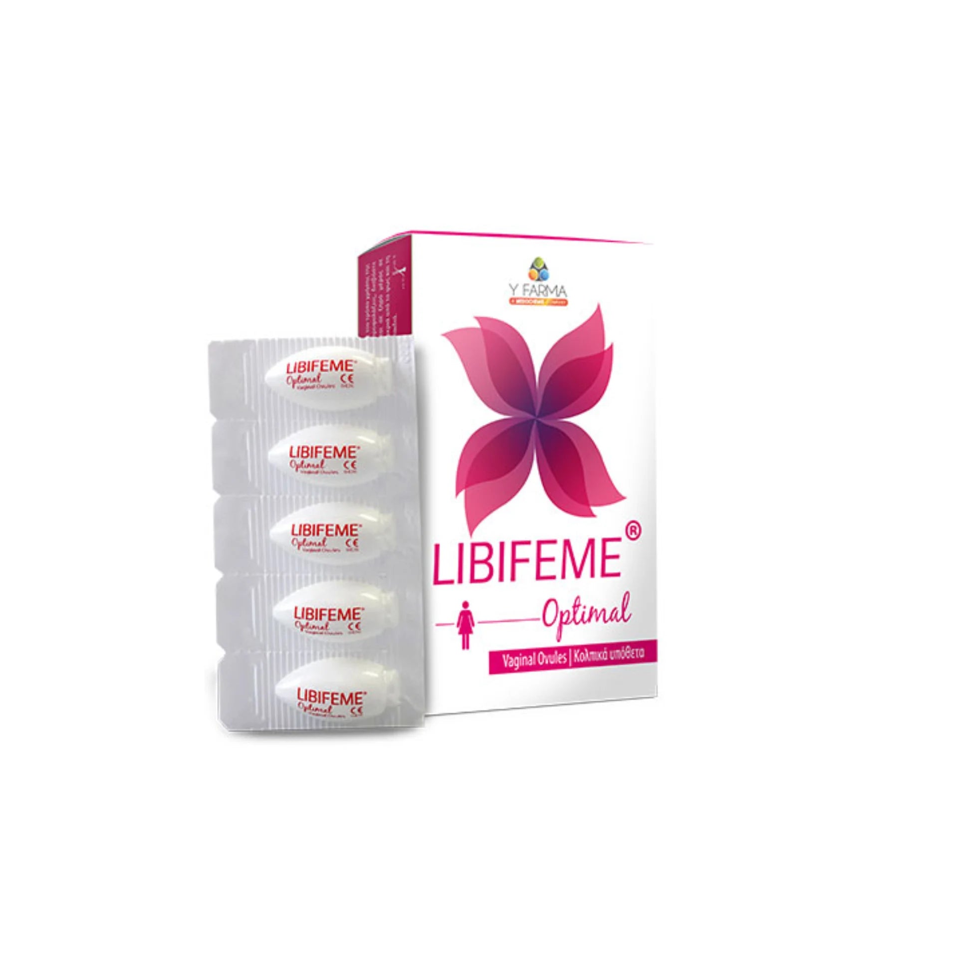 Libifeme Optimal vaginal suppositories for intimate comfort.
