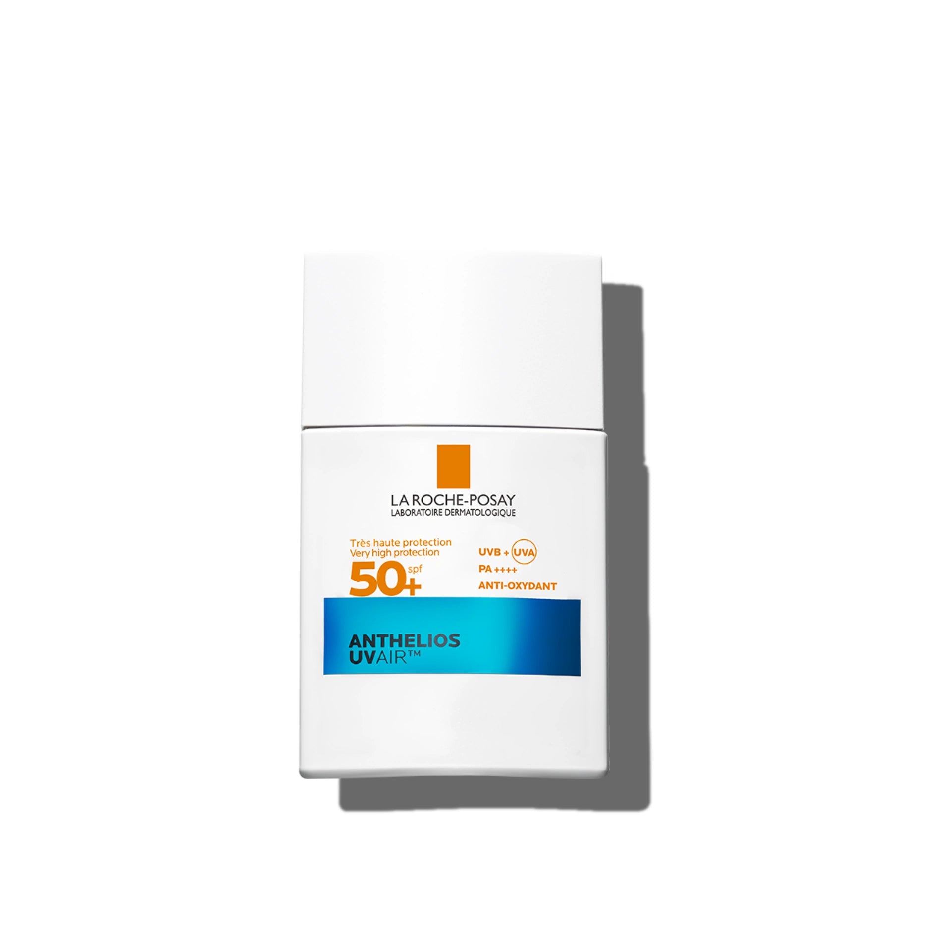 La Roche-Posay Anthelios UvAir SPF50+ facial sunscreen with lightweight texture and broad-spectrum UV protection.
