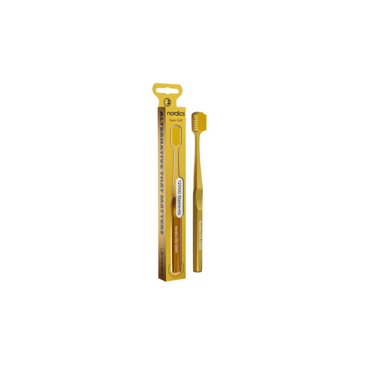 Nordics Premium SILK Gold/Gold Ultra SOFT 12000 toothbrush