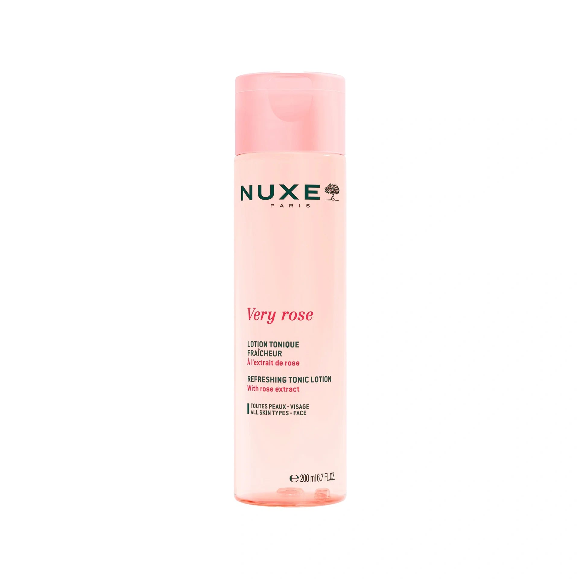 Nuxe Very Rose Refreshing Tonic Lotion – Rose-infused hydrating toner that refreshes, soothes, and prepares the skin for skincare.