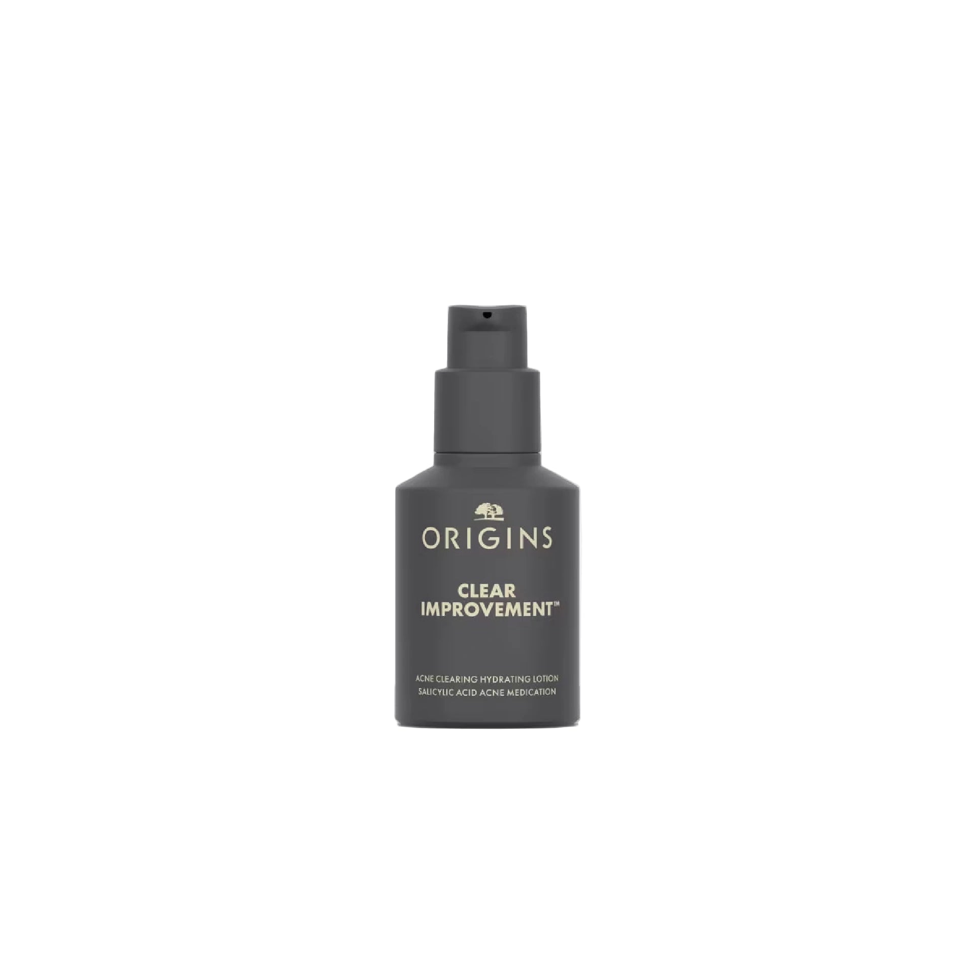 Origins Clear Improvement Acne Clearing Hydrating Lotion bottle designed to clear breakouts, reduce redness, and hydrate acne-prone skin.