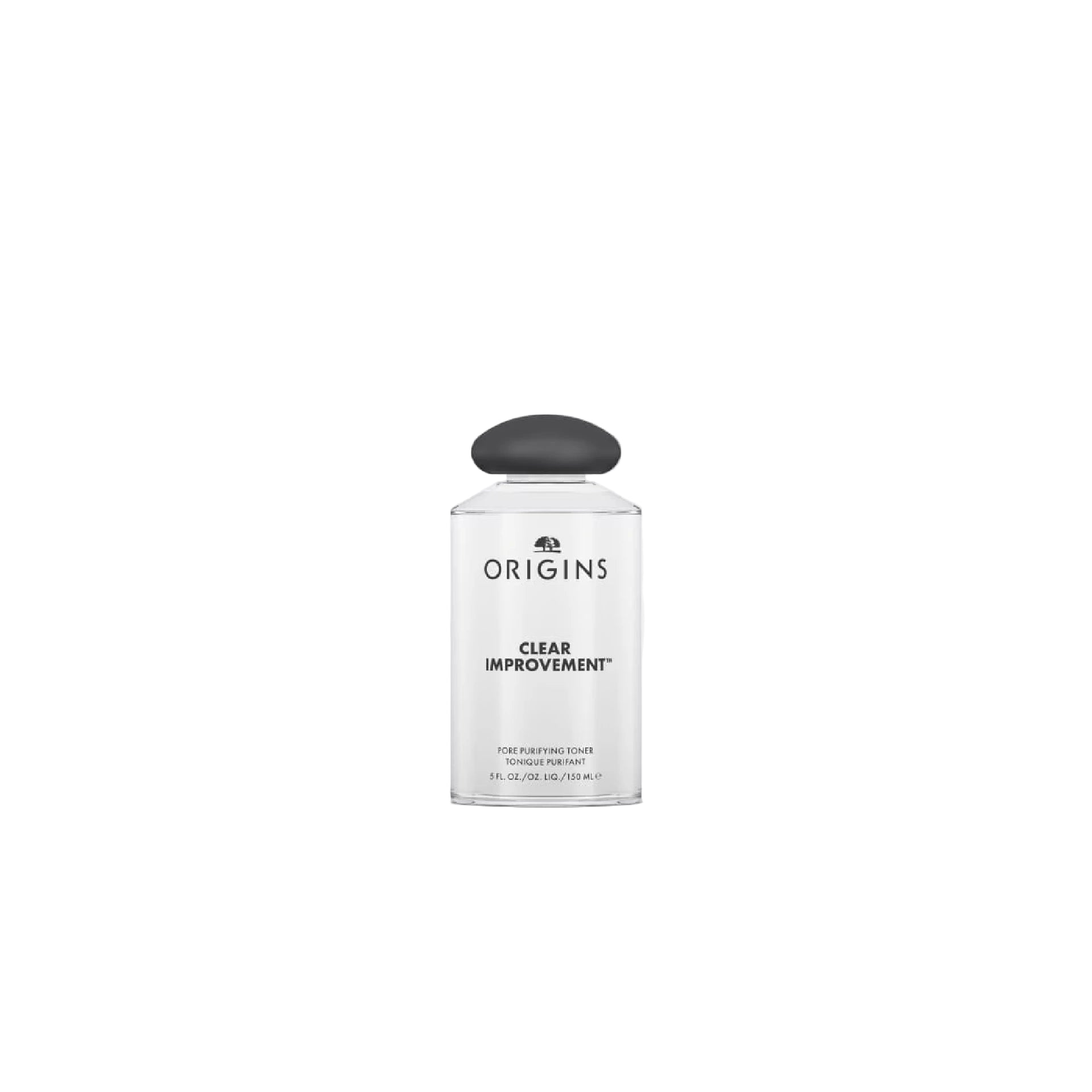 Origins Clear Improvement Pore Purifying Toner bottle with Saw Palmetto and Mint for balancing oily skin and refining pores.