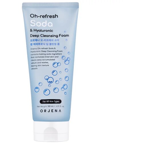 ORJENA Oh-Refresh Soda & Hyaluronic Deep Cleansing Foam 180Ml