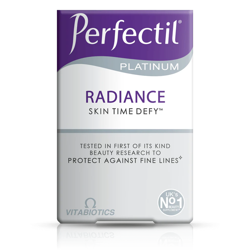 Vitabiotics Perfectil Platinum Radiance - Ultimate skin radiance support with bio-marine collagen.
