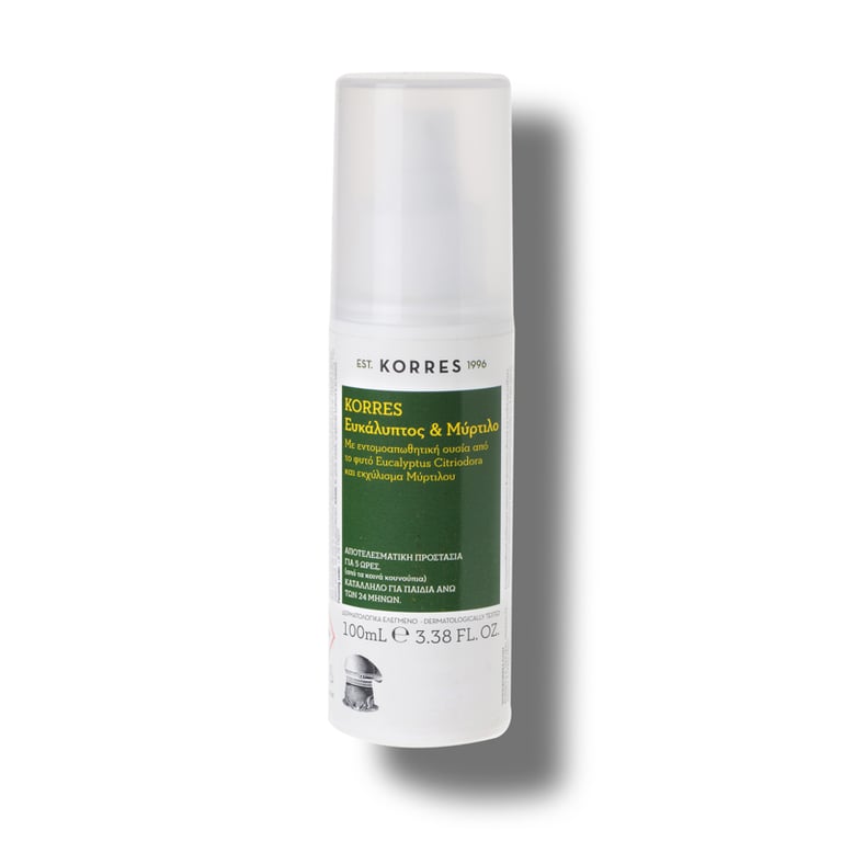 KORRES Eucalyptus + Myrtle Insect Repellent 100ml