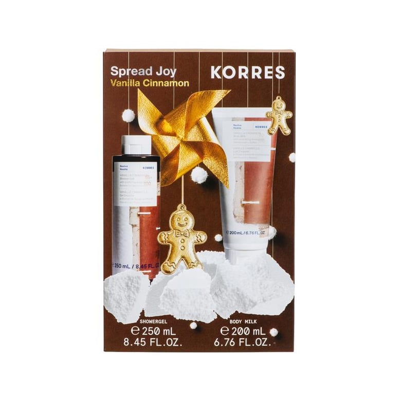 KORRES Vanilla Cinnamon Set Showergel + Body Milk 250ml + 200ml