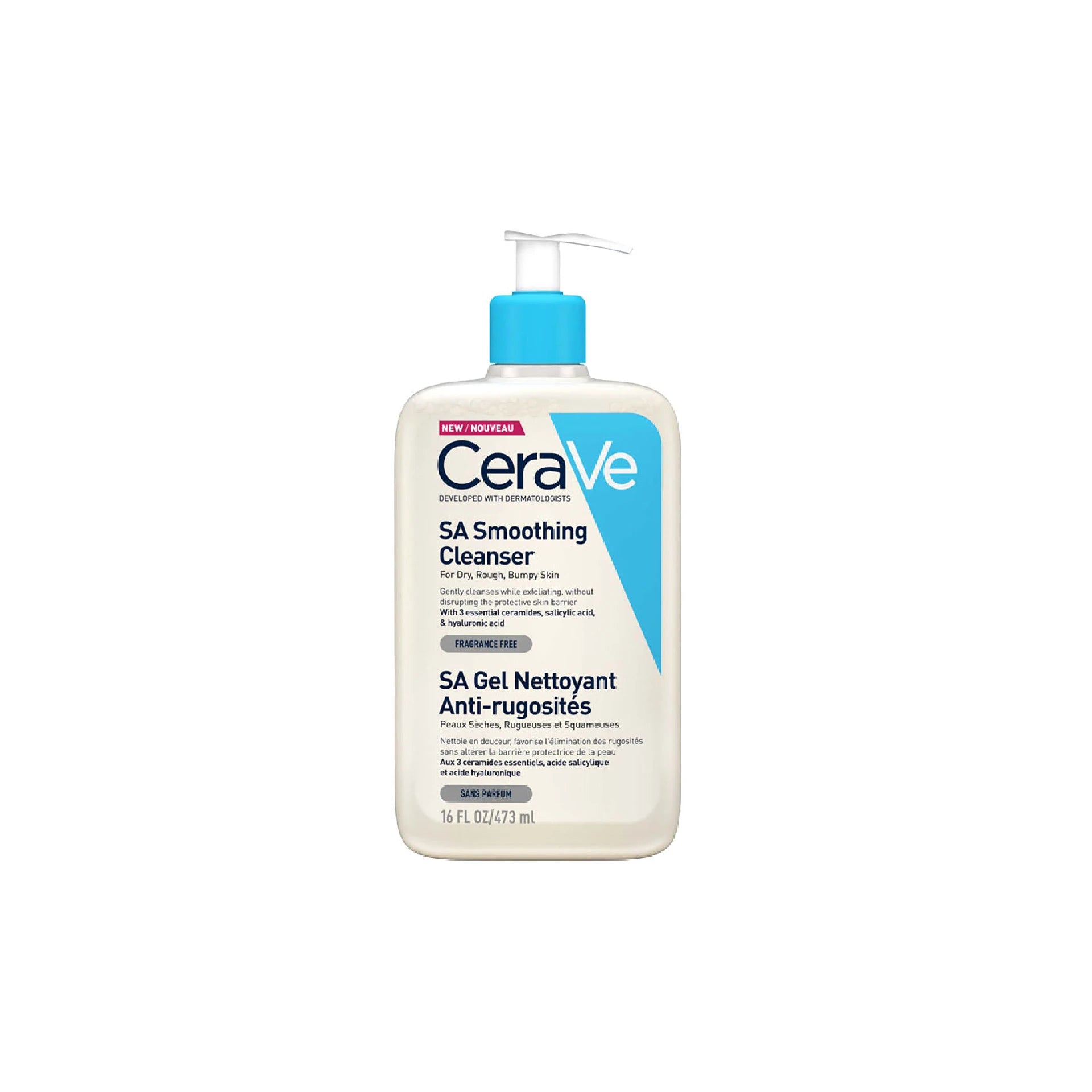 CeraVe SA Smoothing Cleanser - Exfoliates and smooths rough skin.