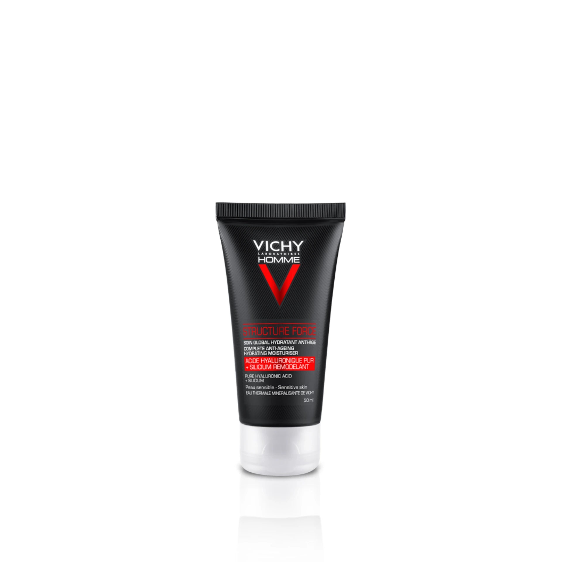 Vichy Homme Structure Force Anti-Wrinkle Cream - Firming and anti-aging cream for men’s skin.