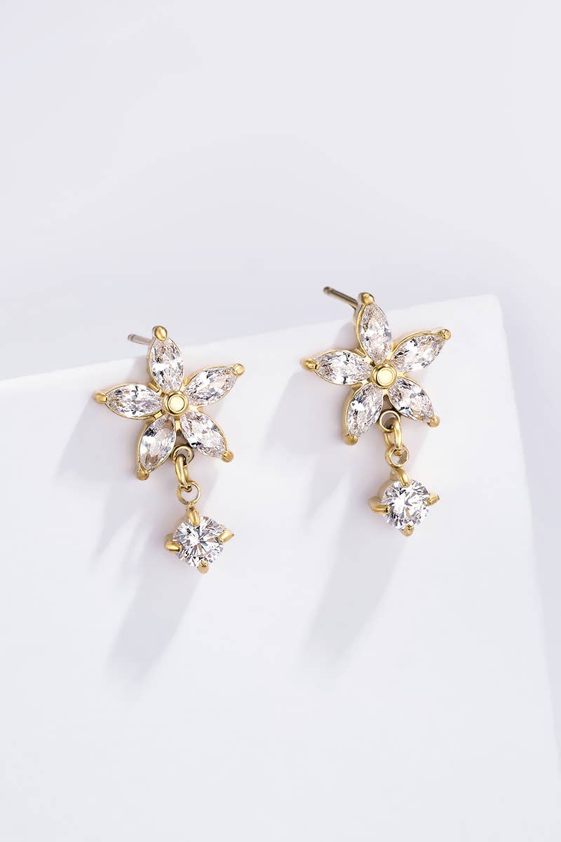 Stainless steel earrings 124AQ552: Silver / 100% Stainless steel