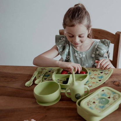 LFGB Silicone Lunch Box - Cracky The Dinosaur