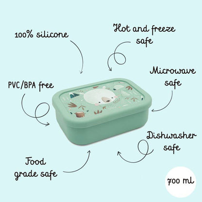 LFGB Silicone Lunch Box - Munchy The Bear