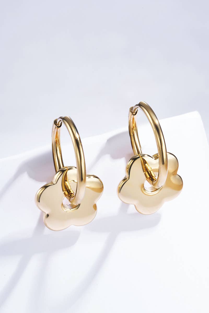 Stainless steel earrings 124RX102: Gold