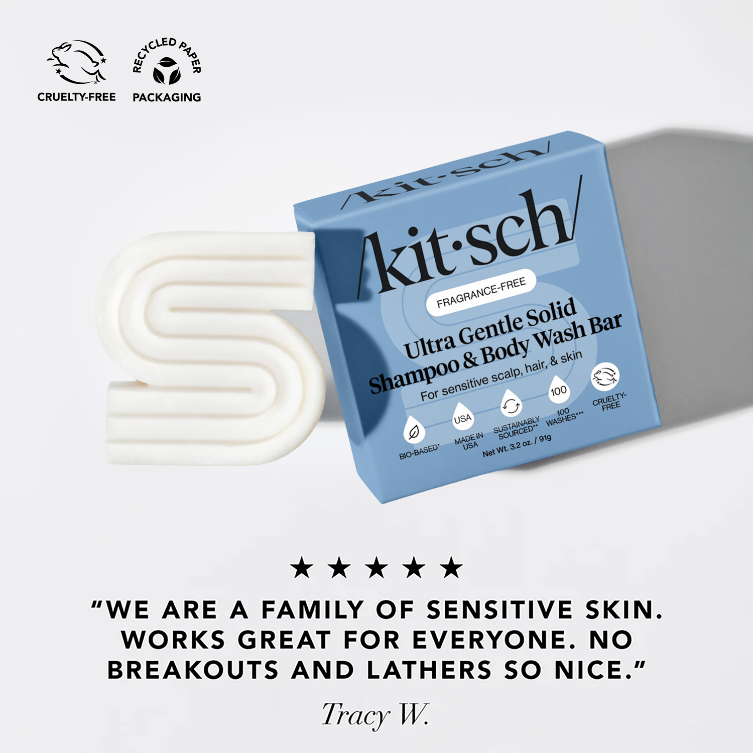 Ultra Sensitive Shampoo &amp; Conditioner Bar Combo