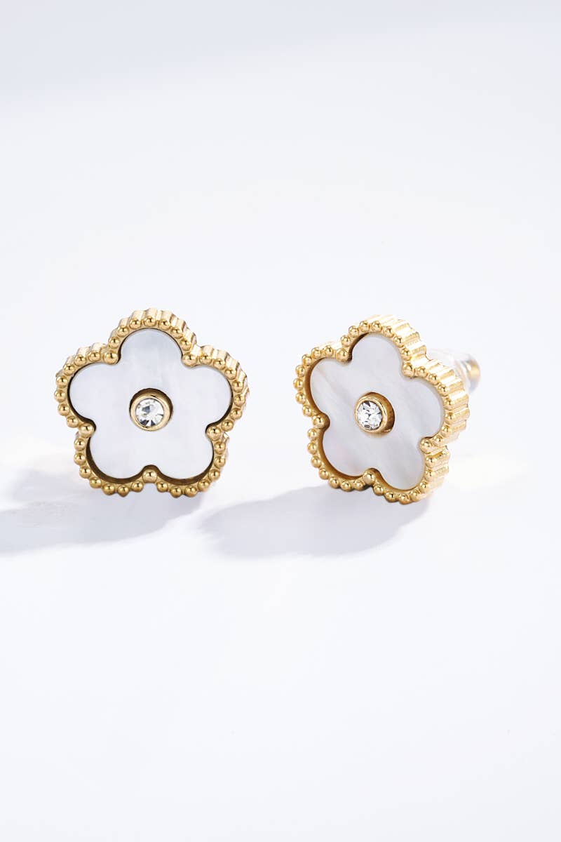 Stainless steel earrings 124AQ335: Gold