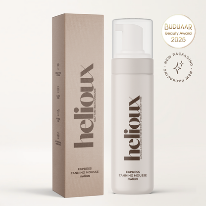 Helioux Self Tanner Mousse 1-3 Hour Express | Medium
