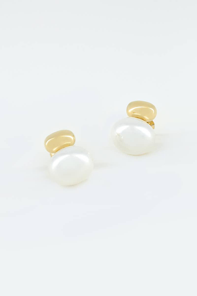 124AQ305 stainless steel earrings: Silver