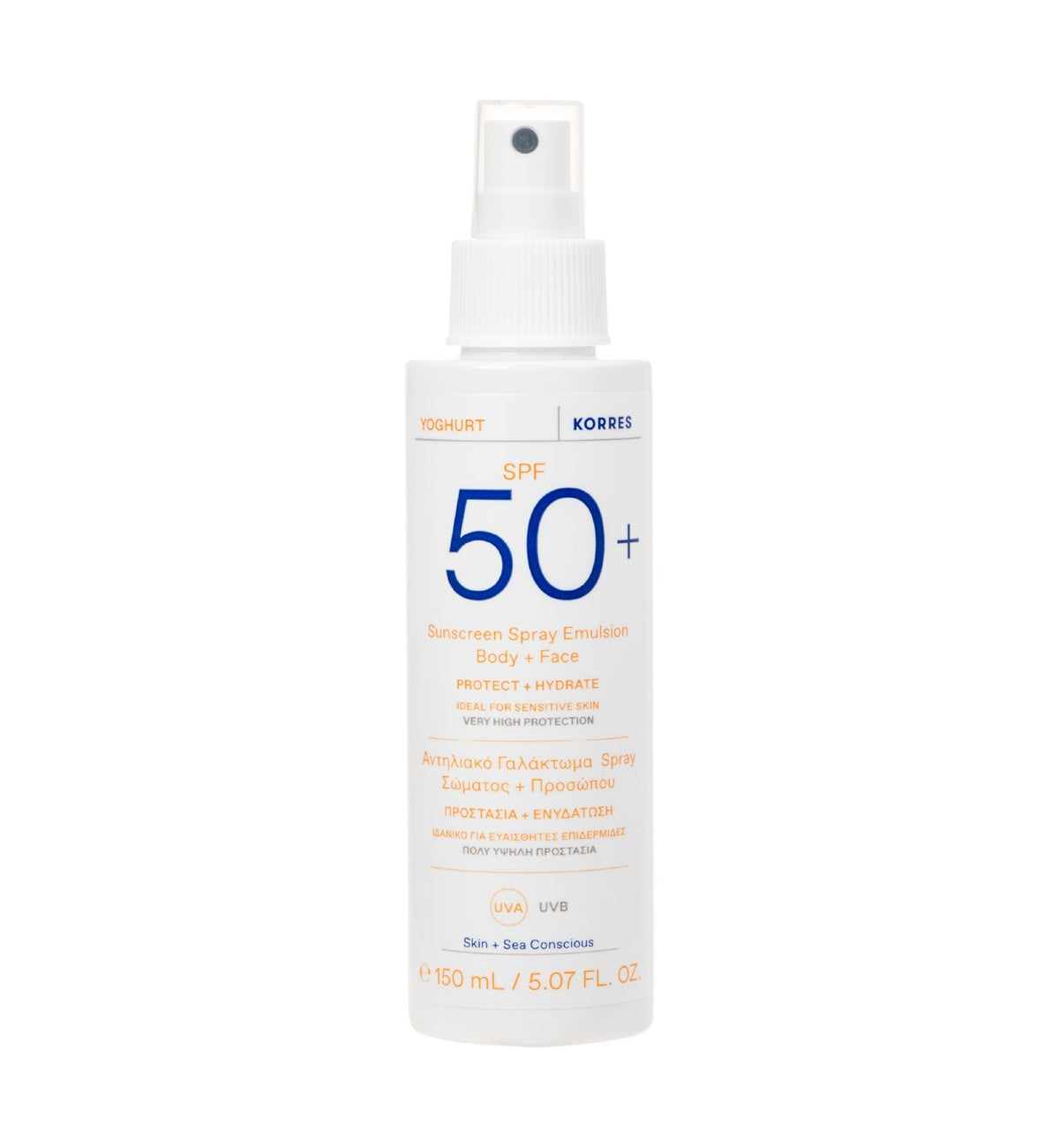 KORRES Yoghurt Sunscreen Spray Emulsion Body + Face SPF 50+ 150ml