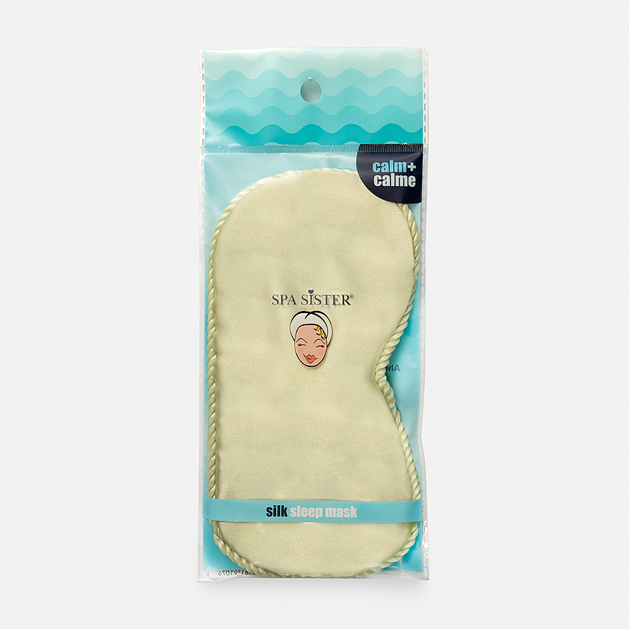 Silk Sleep Mask: Celery