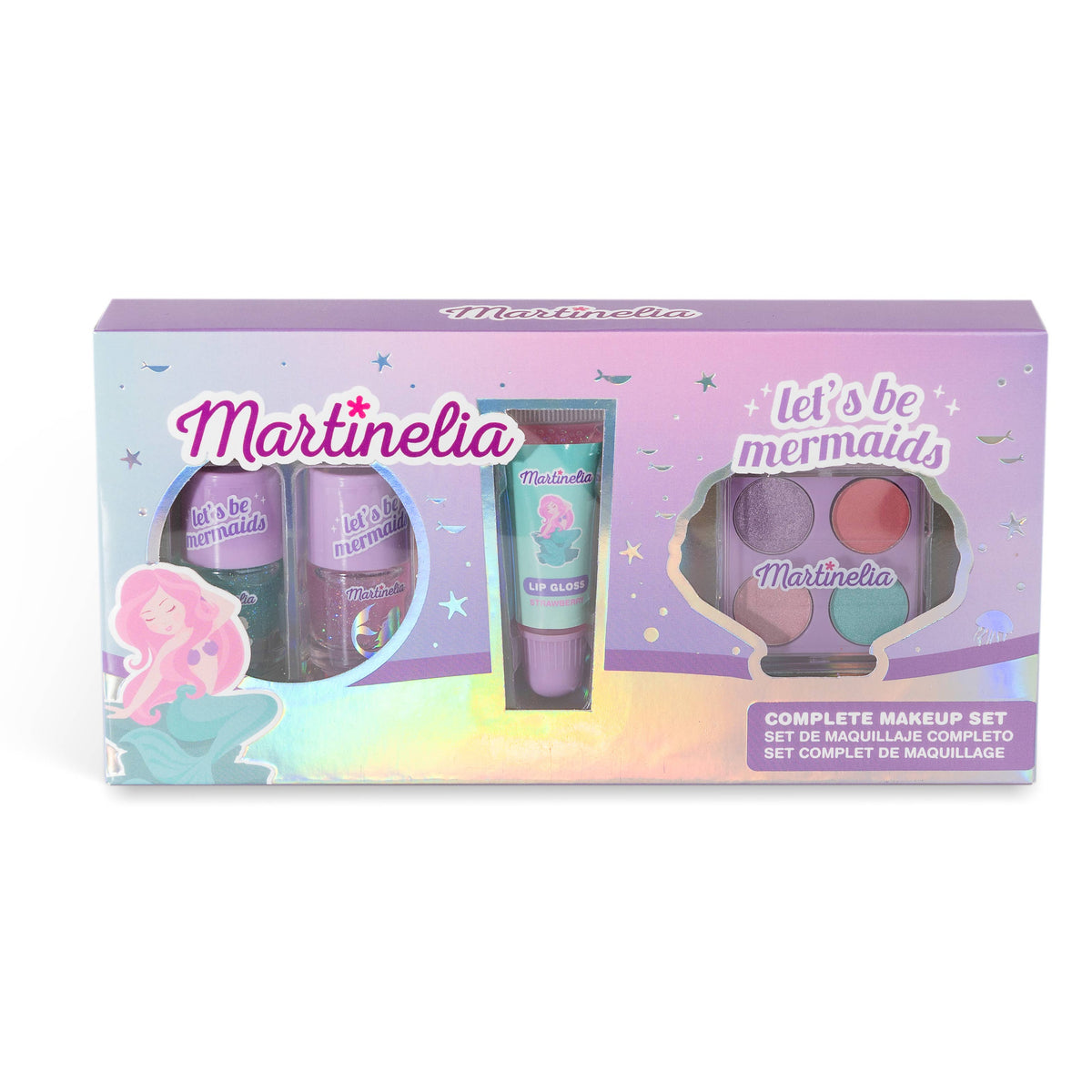 MARTINELIA LET'S BE MERMAIDS, COMPLETE MAKEUP SET