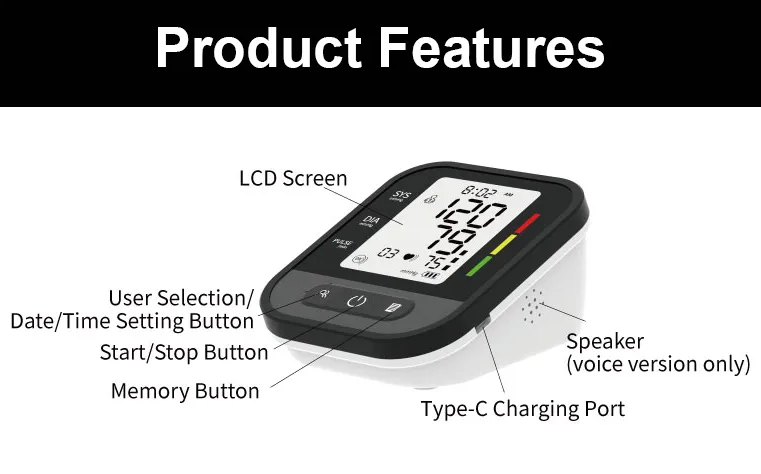 Baymed Blood Pressure Monitor Portable Travel Size Gift Pick
