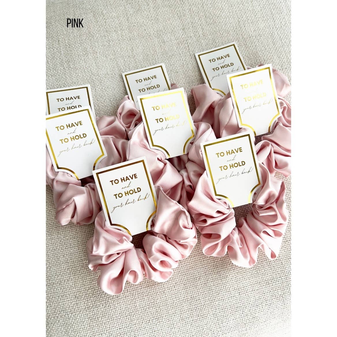 Silk Satin Soft Scrunchies - GRACE: CHAMPAGNE / ONE SIZE