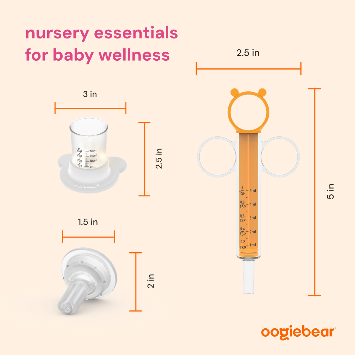 Oogiebear light-up baby medicine kit (4-piece)