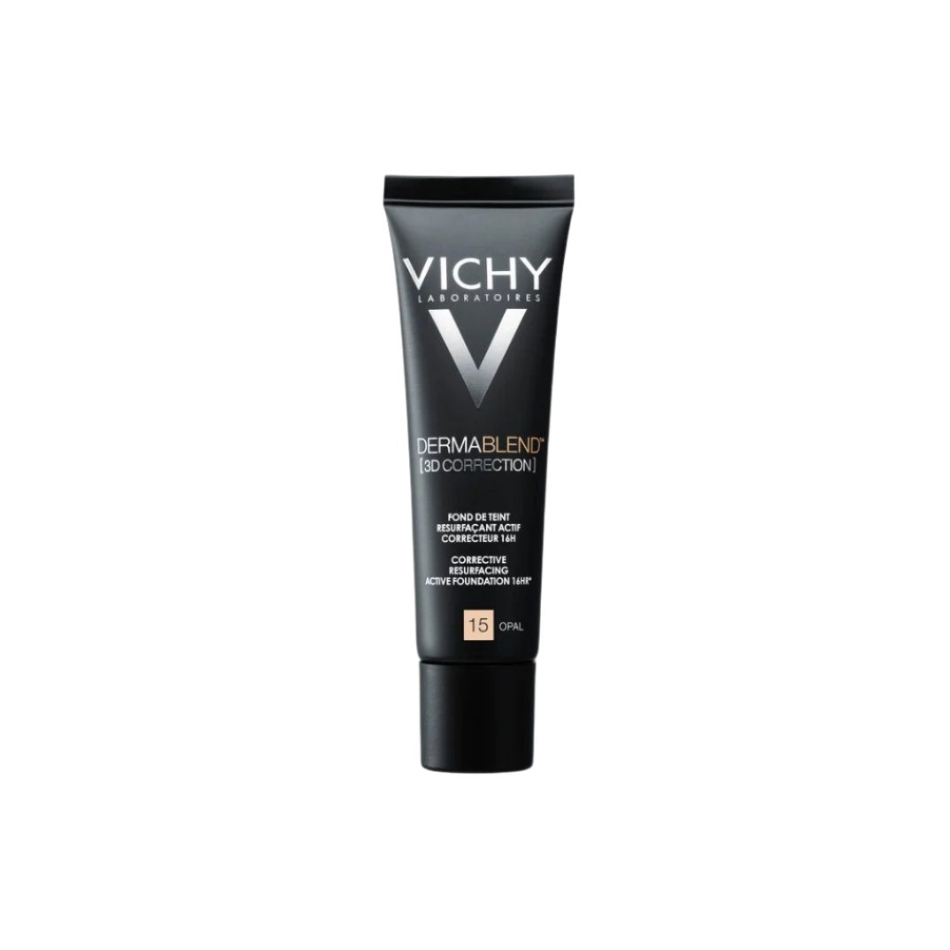 Vichy Dermablend [3D Correction] Foundation - High coverage foundation for acne-prone skin, 16-hour matte finish.