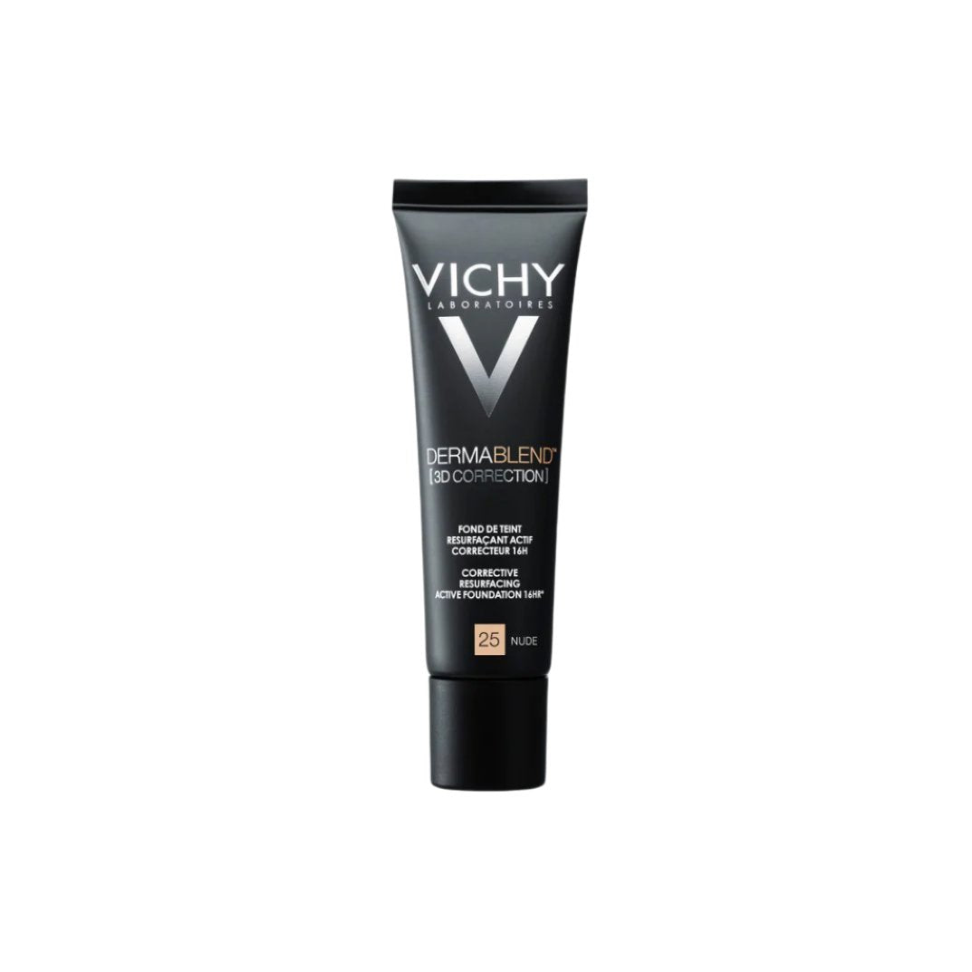 Vichy Dermablend [3D Correction] Foundation - High coverage foundation for acne-prone skin, 16-hour matte finish.