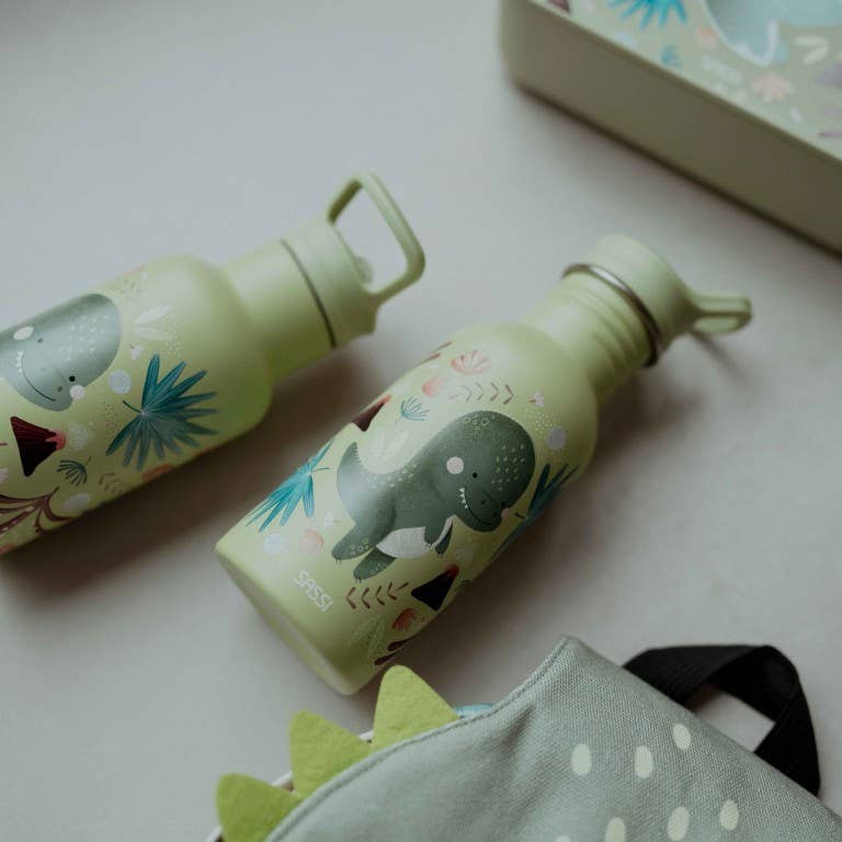500ml stainless steel water bottle - Cracky the dinosaur